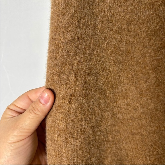 Vintage LL Bean Mens XL Brown 100% Lambs Wool Sleeveless Sweater Vest - Picture 4 of 5